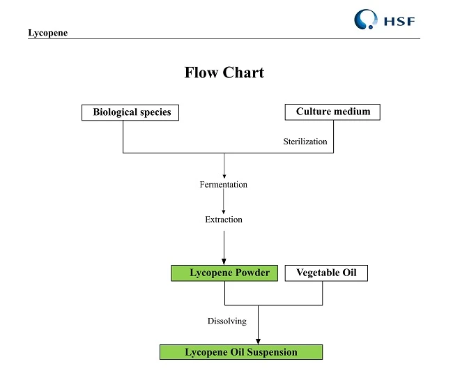 flow chart of Lycopene suspension